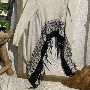 bohemian style knit cardigan